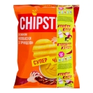 Чіпси хвилясті зі смаком ковбаски з гірчицею Chipsters 110 г – ИМ «Обжора»