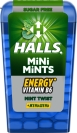Конфеты Halls мини минтс 12,5г со вкусом мяты с витамином В – ИМ «Обжора»