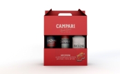 Набір Campari Negroni: настоянка Campari 1л+вермут Cinzano Rosso 1л+джин Bickens 1л – ІМ «Обжора»