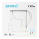 Фільтр-глечик Ecosoft 3,3л Luna classic білий – ИМ «Обжора»