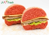 Гамбургер Red с котлетой – ИМ «Обжора»