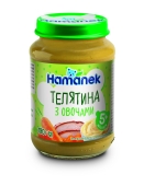 Пюре Телятина з овочами з 5 міс Наmanek 190 г – ИМ «Обжора»