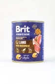 Корм Brit Premium by Nature Dog ягня з гречкою 800 г – ІМ «Обжора»