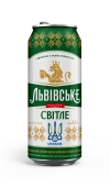 Пиво 4,5% світле з/б Львівське 0,5 л – ІМ «Обжора»