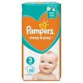 Підгузки PG PAMPERS Sleep & Play Midi (5-9 кг) Упаковка 58 – ІМ «Обжора»