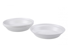 Набір тарілок супових білих Пікнік (10 шт) – ІМ «Обжора»