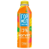Йогурт 1,5% Ананас-манго Гормолзавод № 1 750 г – ІМ «Обжора»