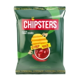 Чіпси хвилясті зі смаком томат спайсі Chipsters 110 г – ІМ «Обжора»