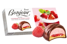 Dessert Konti Bonjour strawberry & cream flavor 232 г – ІМ «Обжора»