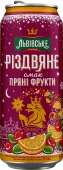 Пиво ж/б Різдвяне смак Прянi фрукти Львівське 0,5 л – ІМ «Обжора»