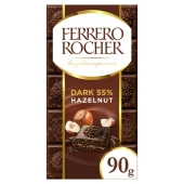 Шоколад чорний гіркий з лісовими горіхами 55% Ferrero Rocher 90 г – ИМ «Обжора»
