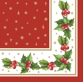 Серветки паперові новорічні Різдвяний орнамент Silken – ІМ «Обжора»