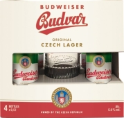 Набор Пиво 5% Budweiser 4*0,5 л + бокал – ИМ «Обжора»