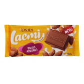 Шоколад Roshen Lacmi 90г молочний з цілим мигдалем – ІМ «Обжора»