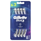Станок для бритья Gillette Blue3 одноразовые 6+2шт – ИМ «Обжора»