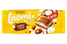 Шоколад Roshen Lacmi 85г молочний пористий Buble Crisp – ІМ «Обжора»