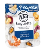 Сухарики Flint Baguette 55г Морський коктейль з соусом Тартар – ІМ «Обжора»