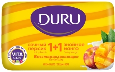 Мило DURU 80г 1+1 соковитий персик та знойне манго – ІМ «Обжора»