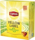 Чай Lipton, Yellow Label, 100 пакетиков – ИМ «Обжора»