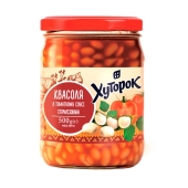 Конс Хуторок фасоль в томатном соусе ск/б тв 500г – ИМ «Обжора»