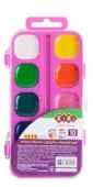 Фарби акварельні Zibi Kids Line 10 кольорів рожевий пластик – ІМ «Обжора»