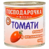 Конс Господарочка 390г томати очищені у власному соку з/б – ІМ «Обжора»
