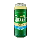 Пиво Gosser 0,5л б/алк NaturGold світле з/б – ІМ «Обжора»