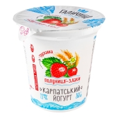 Йогурт Галичина 2,5%, 260 г, клубника-злаки – ИМ «Обжора»