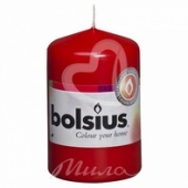 *Свічка Bolsius 80/50 стовпчик Червона 200141 – ІМ «Обжора»