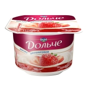 Йогурт Дольче клубника 3,2% 115 г – ИМ «Обжора»