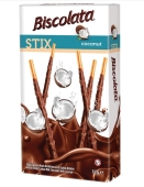 Соломка Biscolata 32г Stix в молочному шоколаді з кокосом – ІМ «Обжора»