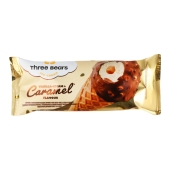 Мороженое Три Ведмеді 70г Vanila-cream-caramel рожок – ИМ «Обжора»