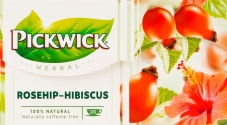Чай Pickwick 2,5г*20пак шипшина-гібіскус трав`яний – ИМ «Обжора»