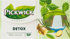 Чай Pickwick 1,8г*20пак Herbal Detox зелений і трав`яний – ИМ «Обжора»