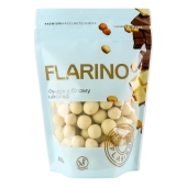 Горіх Flarino 200г фундук смажений у білому шоколаді – ІМ «Обжора»