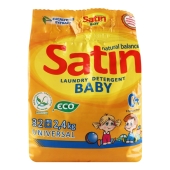 Пральний порошок Satin 2,4кг Natural Balance Universal baby для дитячих речей – ІМ «Обжора»