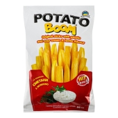 Снеки Potato boom 50г палички зі смаком картоплі та сметани з зеленню – ІМ «Обжора»