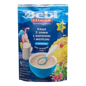 Каша Bebi Premium 200г мол. 3 злаки-малина-меліса від 6 міс – ІМ «Обжора»