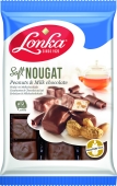 Цукерки Lonka 220г нуга в молочному шоколаді з арахісом – ИМ «Обжора»