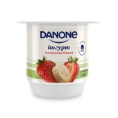 Йогурт 2% полуниця-банан Danone 125 г – ІМ «Обжора»