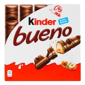 Вафлі Kinder Bueno 107,5г з мол-горіховою начинкою 5шт*21,5г Т5х9 – ІМ «Обжора»