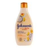 Гель для душу Johnson`s 250мл Vita-Rich Smoothies з йогуртом, кокосом та екстрактом персика – ИМ «Обжора»