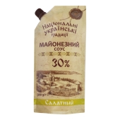 Майонезний соус Національні українські традиції 300г 30% салатний д/п – ИМ «Обжора»