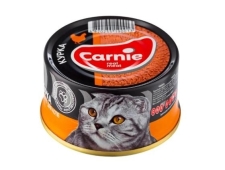 Корм д/котів Carnie 90г для дорослих м`ясо+курка паштет – ІМ «Обжора»