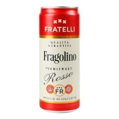 Напій винний Fratelli 0,33л 6,9% Fragolino Rosso з/б – ІМ «Обжора»