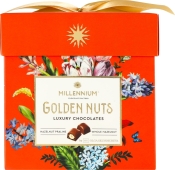 Цукерки Millennium 150г Golden Nuts з начинкою та цілими горіхами КУБ – ИМ «Обжора»