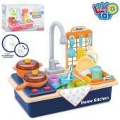 Іграшка Limo toy WD-T41 кухня мийка плита посуд продукти 29 предм. бат. 40-27-11,5см кор. – ИМ «Обжора»