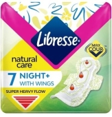 Прокладки Libresse Natural Care Maxi Goodnight 7шт – ІМ «Обжора»