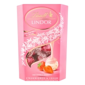 Цукерки Lindt 200г Lindor Strawberries&Cream – ІМ «Обжора»
