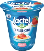 Йогурт Lactel Грецький полуниця з медом 6% 230г – ИМ «Обжора»